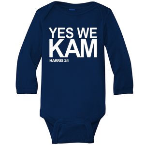 Yes We Kam Harris 2024 Pro Kamala Baby Long Sleeve Bodysuit