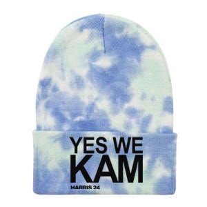 Yes We Kam Harris 2024 Pro Kamala Tie Dye 12in Knit Beanie