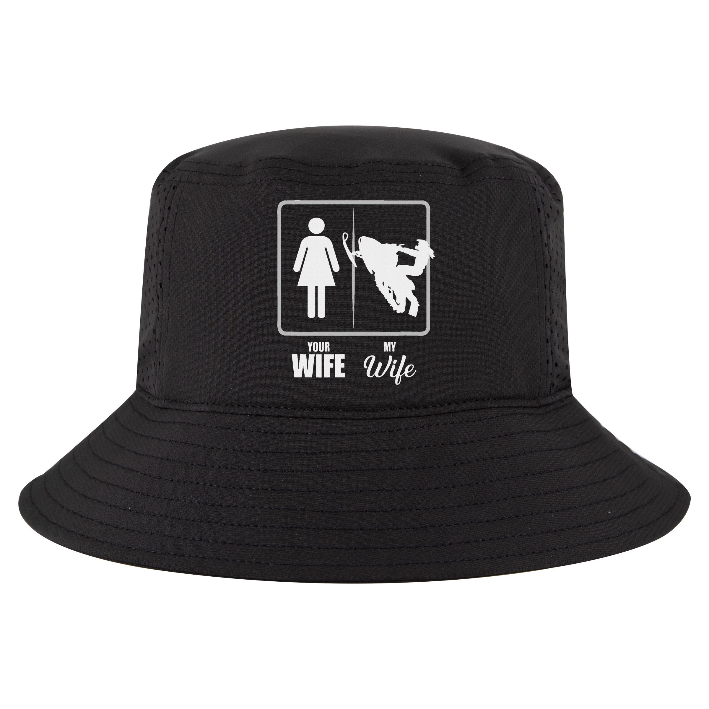 Your Wife My Wife Snowmobile Valentine Cool Comfort Performance Bucket Hat