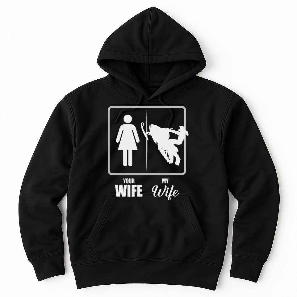 Your Wife My Wife Snowmobile Valentine Hoodie