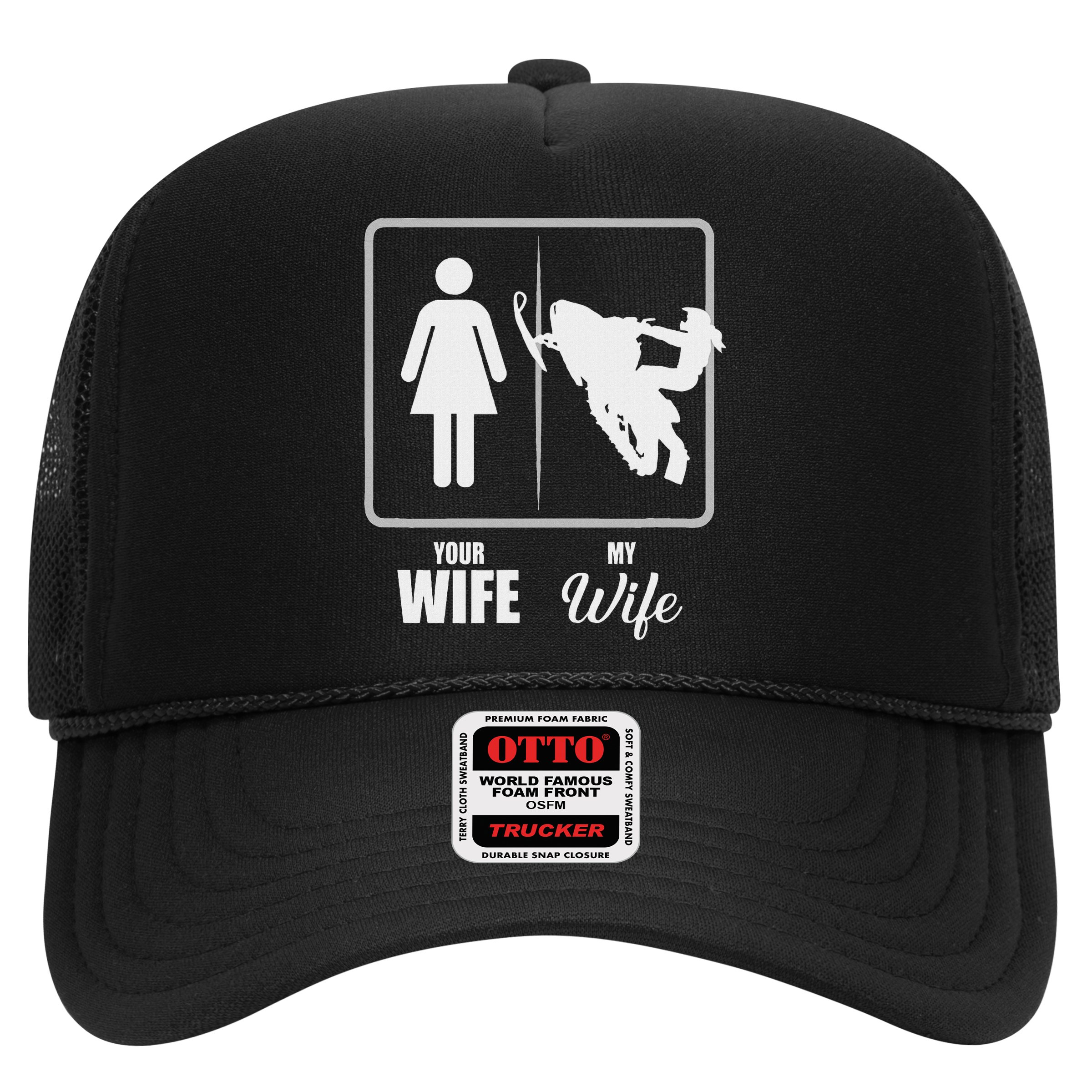 Your Wife My Wife Snowmobile Valentine Hat