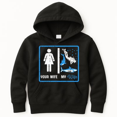 Your Wife My Wife Scuba Diving Kids Hoodie