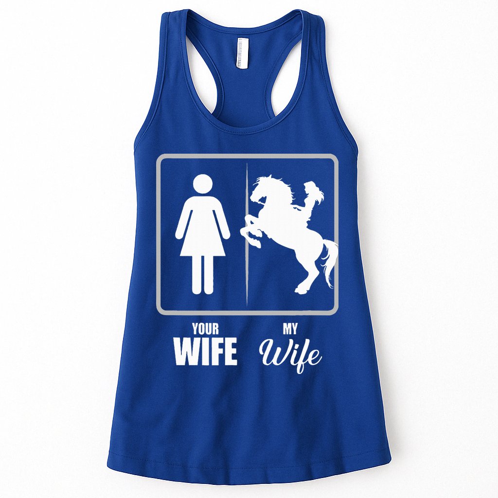 Your Wife My Wife Horse Wife Valentine Womens Tank Top