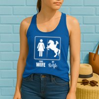 Your Wife My Wife Horse Wife Valentine Womens Tank Top