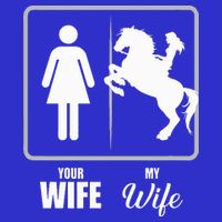 Your Wife My Wife Horse Wife Valentine Womens Tank Top