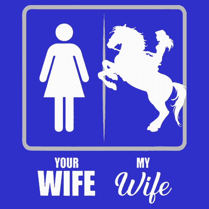 Your Wife My Wife Horse Wife Valentine Womens Tank Top