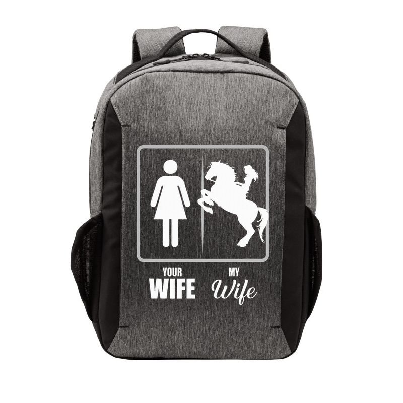 Your Wife My Wife Horse Wife Valentine Vector Backpack
