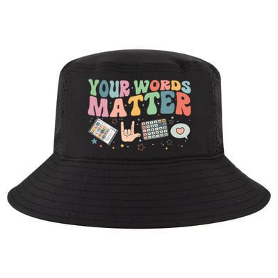 Your Words Matter Aac Sped Teacher Inclusion Cool Comfort Performance Bucket Hat