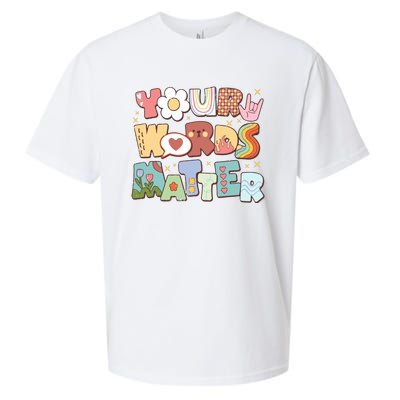 Your Words Matter Special Education Teacher Sueded Cloud Jersey T-Shirt