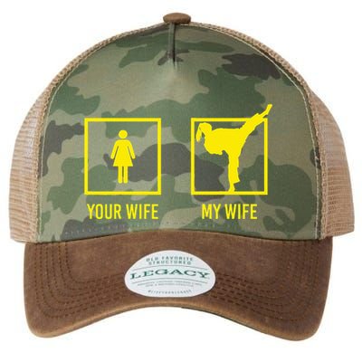 Your Wife My Wife Graphic Martial Arts Legacy Tie Dye Trucker Hat
