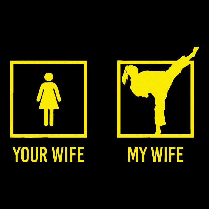 Your Wife My Wife Graphic Martial Arts Doggie Tank