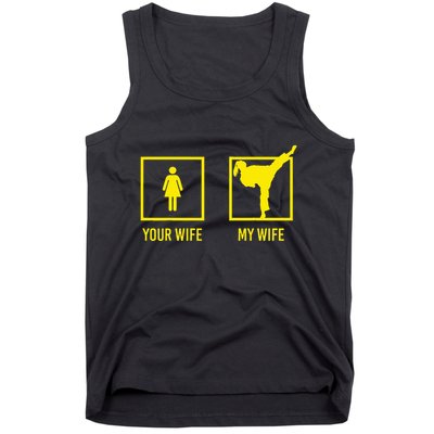 Your Wife My Wife Graphic Martial Arts Tank Top