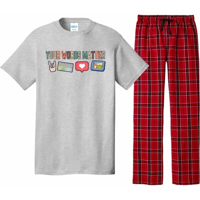 Your Words Matter AAC SPED Teacher Neurodiversity Pajama Set