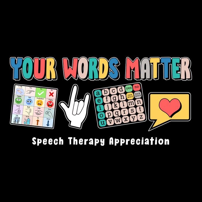 Your Words Matter Speech Therapy Appreciation Flatbill Hat