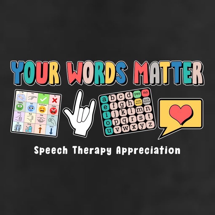 Your Words Matter Speech Therapy Appreciation Trucker Hat
