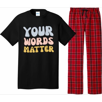 Your Words Matter Speech Therapy Language Pathologist Mental Pajama Set