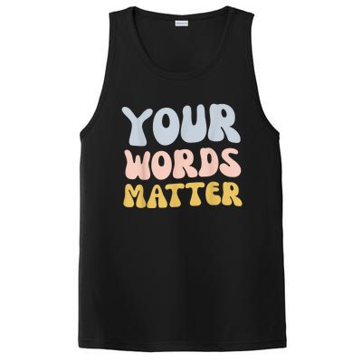 Your Words Matter Speech Therapy Language Pathologist Mental PosiCharge Competitor Tank