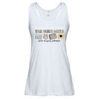 Your Words Matter Speech Therapy Appreciation Ladies Essential Flowy Tank