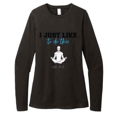 Yoga With My Father Gift Womens CVC Long Sleeve Shirt