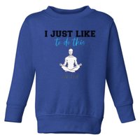 Yoga With My Father Gift Toddler Sweatshirt