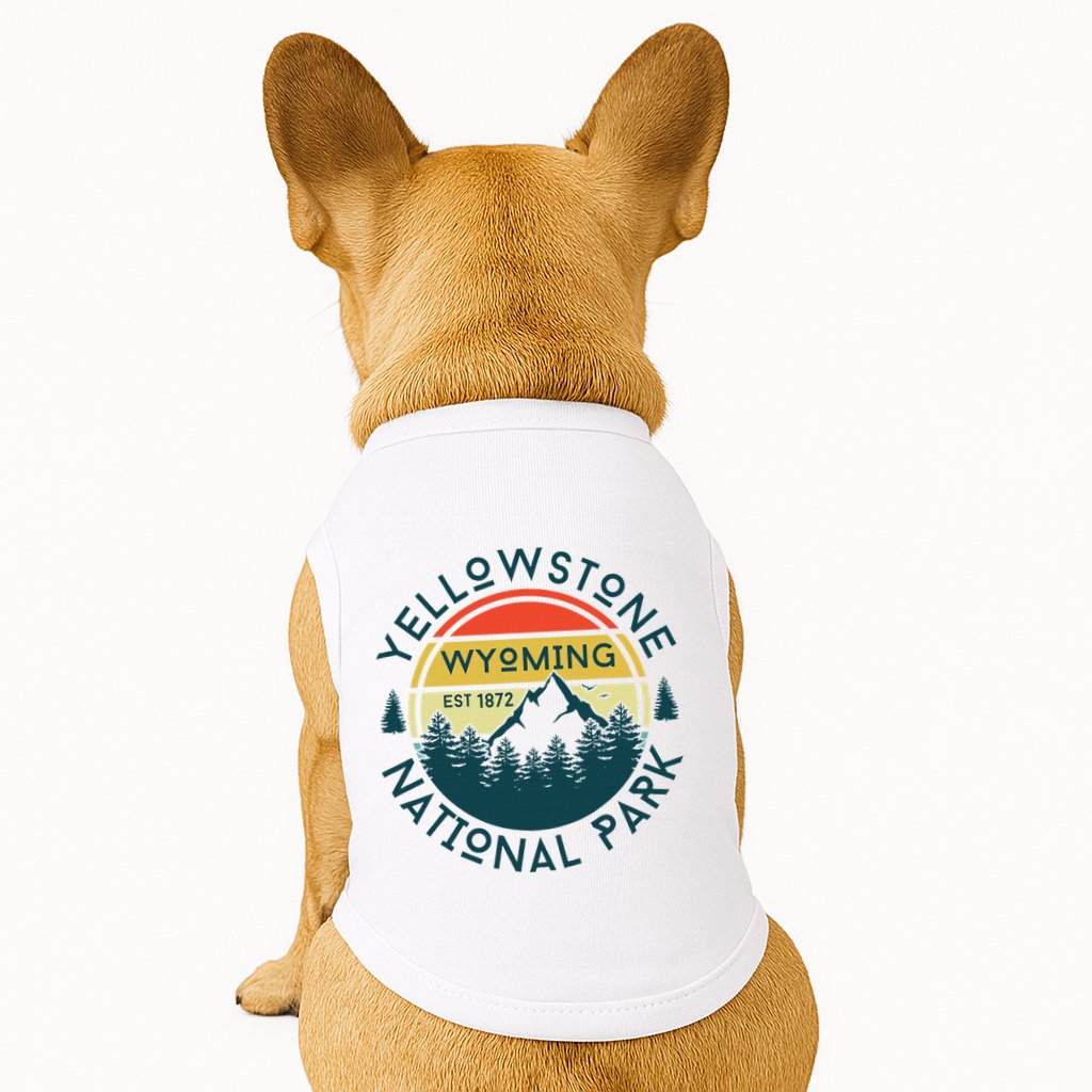 Yellowstone Wyoming Nature Hiking Outdoors Travel Doggie Tank