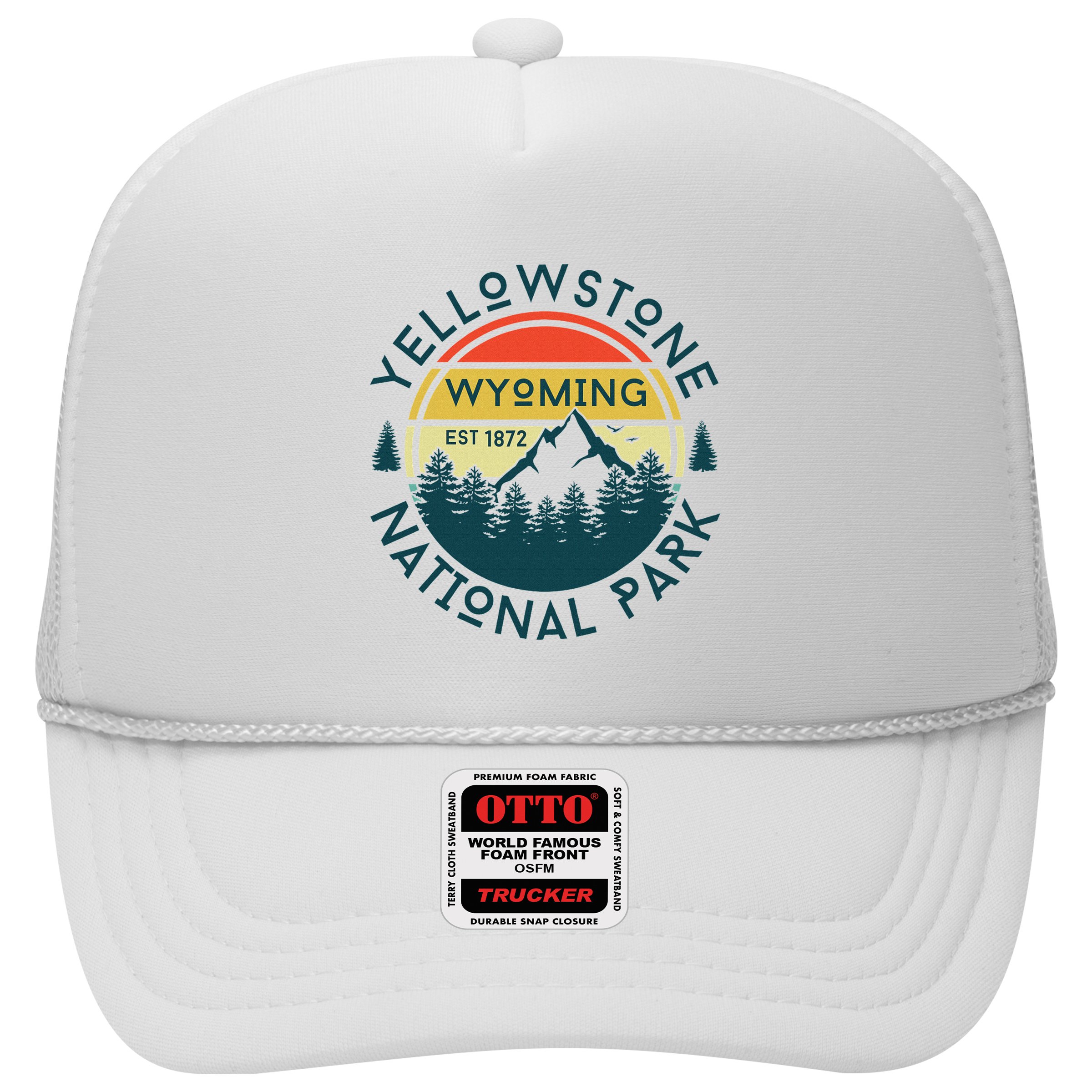 Yellowstone Wyoming Nature Hiking Outdoors Travel Hat