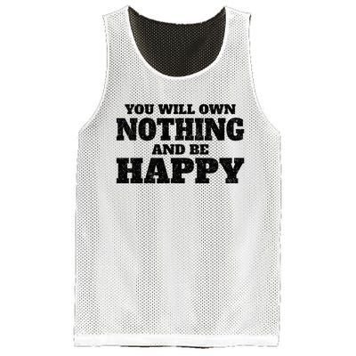 You Will Own Nothing And Be Happy Mesh Reversible Basketball Jersey Tank