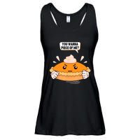 You Wanna Piece Of Me. Pumpkin Pie Lover Funny Thanksgiving Ladies Essential Flowy Tank