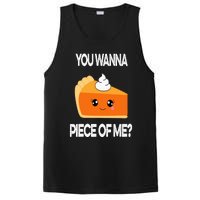 You Wanna Piece of Me Funny Pumpkin Pie Thanksgiving PosiCharge Competitor Tank