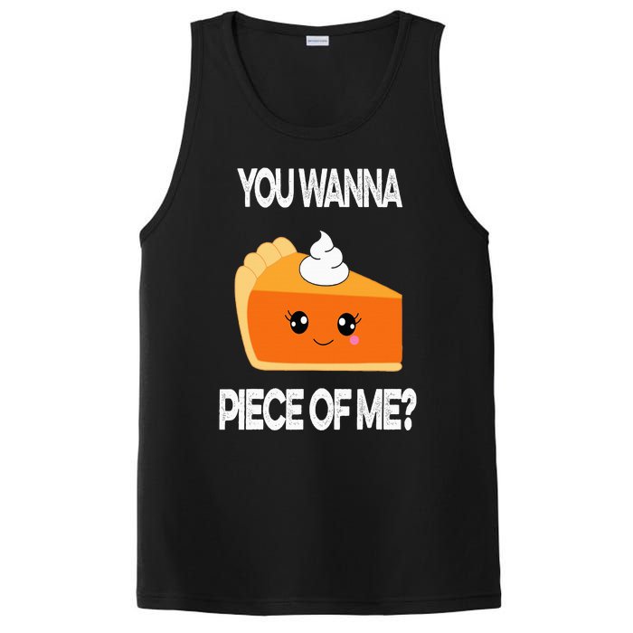 You Wanna Piece of Me Funny Pumpkin Pie Thanksgiving PosiCharge Competitor Tank