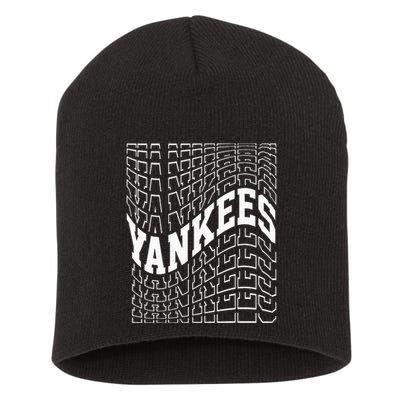 Yankee Wave Personalized Short Acrylic Beanie