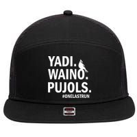Yadi Waino Pujols #Onelastrun Baseball Softball 7 Panel Mesh Trucker Snapback Hat