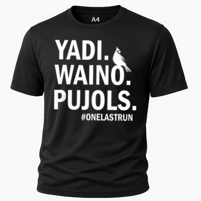 Yadi Waino Pujols #Onelastrun Baseball Softball Cooling Performance Crew T-Shirt