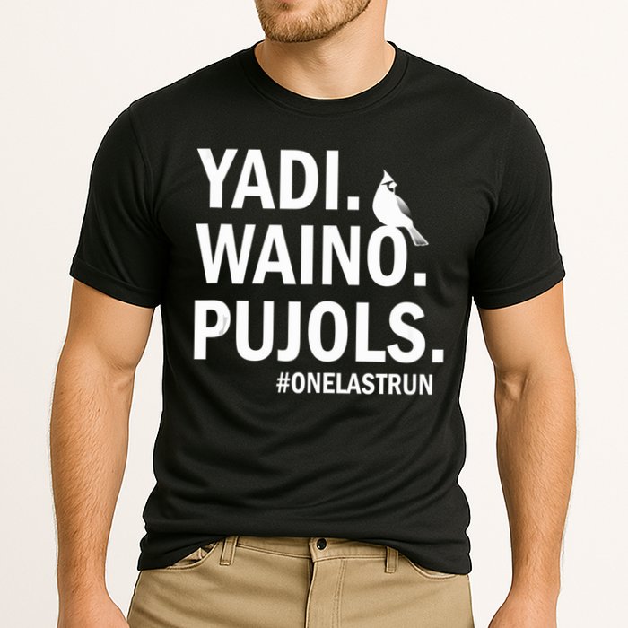 Yadi Waino Pujols #Onelastrun Baseball Softball Cooling Performance Crew T-Shirt
