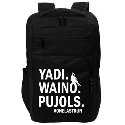 Yadi Waino Pujols #Onelastrun Baseball Softball Impact Tech Backpack