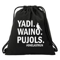 Yadi Waino Pujols #Onelastrun Baseball Softball Drawstring Bag