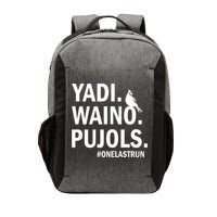 Yadi Waino Pujols #Onelastrun Baseball Softball Vector Backpack