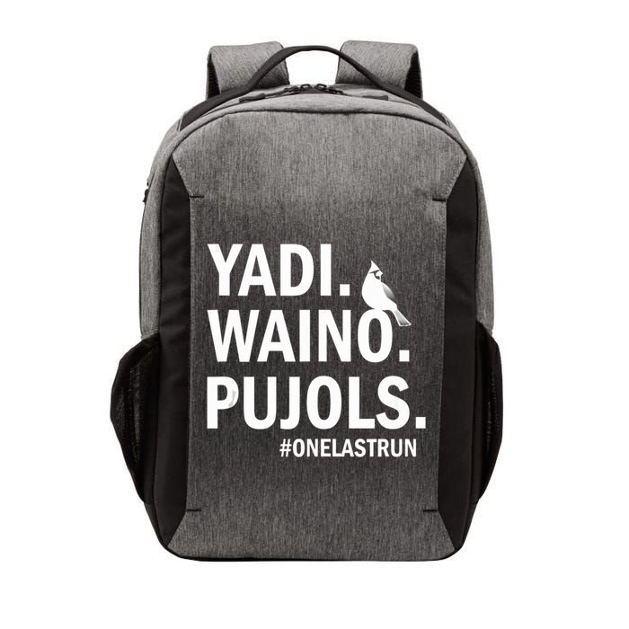 Yadi Waino Pujols #Onelastrun Baseball Softball Vector Backpack
