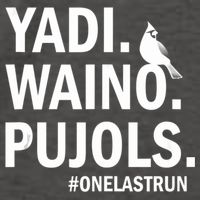 Yadi Waino Pujols #Onelastrun Baseball Softball Vector Backpack