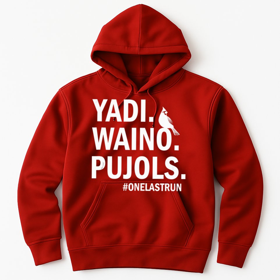 Yadi Waino Pujols #Onelastrun Baseball Softball Hoodie