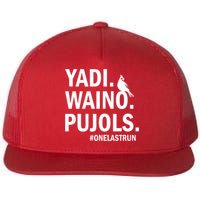Yadi Waino Pujols #Onelastrun Baseball Softball Flat Bill Trucker Hat