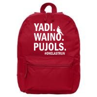 Yadi Waino Pujols #Onelastrun Baseball Softball 16 in Basic Backpack