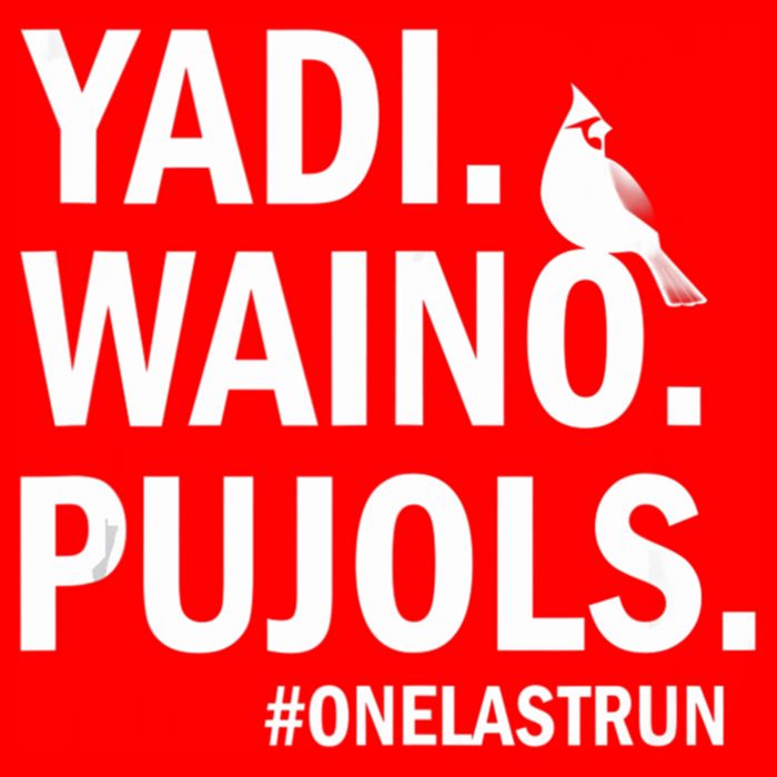 Yadi Waino Pujols #Onelastrun Baseball Softball 16 in Basic Backpack