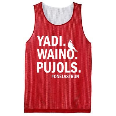 Yadi Waino Pujols #Onelastrun Baseball Softball Mesh Reversible Basketball Jersey Tank