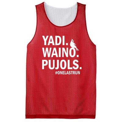 Yadi Waino Pujols #Onelastrun Baseball Softball Mesh Reversible Basketball Jersey Tank