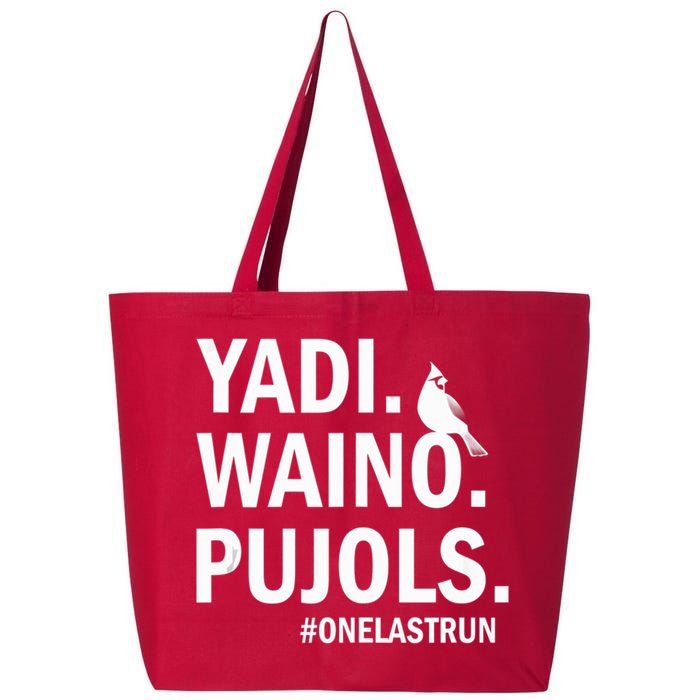 Yadi Waino Pujols #Onelastrun Baseball Softball 25L Jumbo Tote