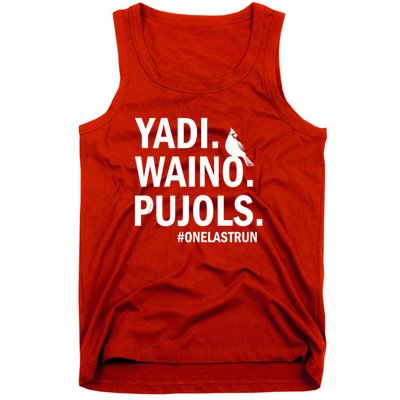 Yadi Waino Pujols #Onelastrun Baseball Softball Tank Top