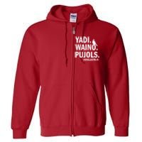 Yadi Waino Pujols #Onelastrun Baseball Softball Full Zip Hoodie