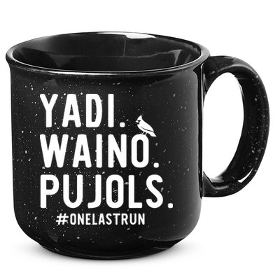Yadi Waino Pujols One Last Run 15oz Campfire Ceramic Mug