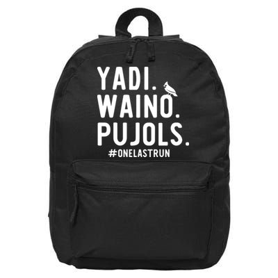 Yadi Waino Pujols One Last Run 16 in Basic Backpack